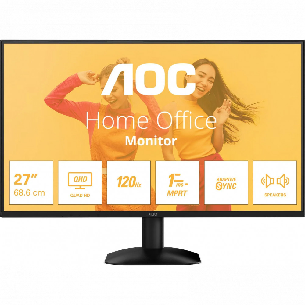 Монитор AOC Q27B35S3 Q27B35S3/01 27 ", IPS, Quad HD 2560x1440 (16:9), 120 Гц — фото товара