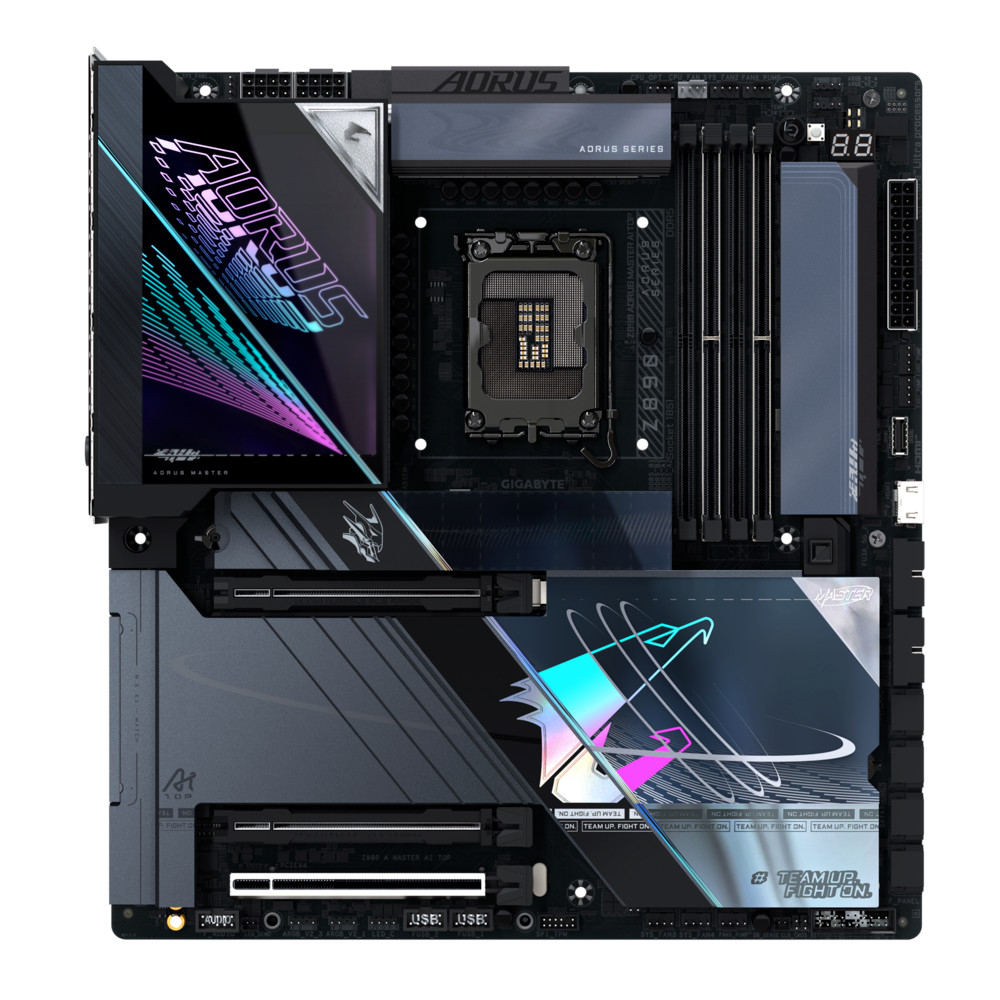 Материнская плата Gigabyte Z890 AORUS MASTER AI TOP Z890 AORUS MASTER AI TOP (REV1.0) E-ATX, LGA 1851 - миниатюра 2