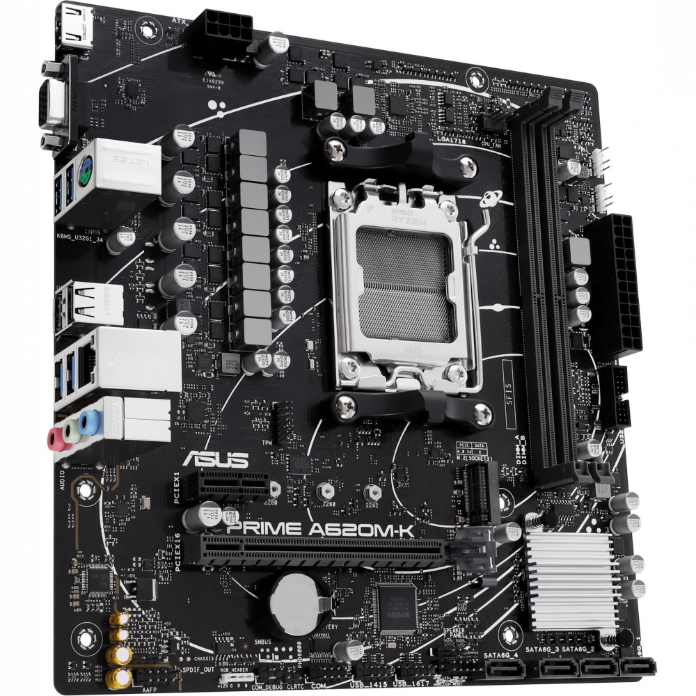 Материнская плата Asus PRIME A620M-K Micro-ATX, AMD AM5 - миниатюра 3