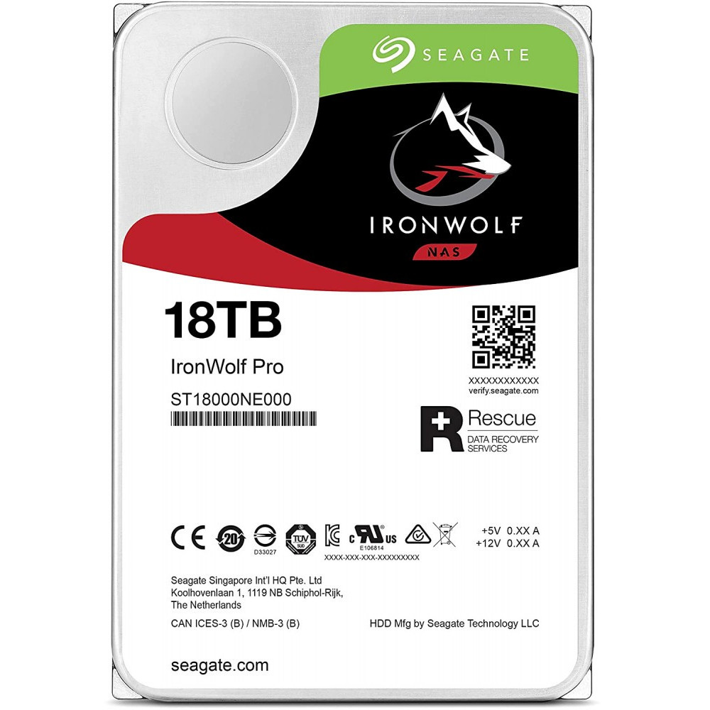 Жесткий диск Seagate NAS Ironwolf Pro ST18000NE000 HDD (классические), 18 ТБ, 3.5 дюйма, SATA - миниатюра 2