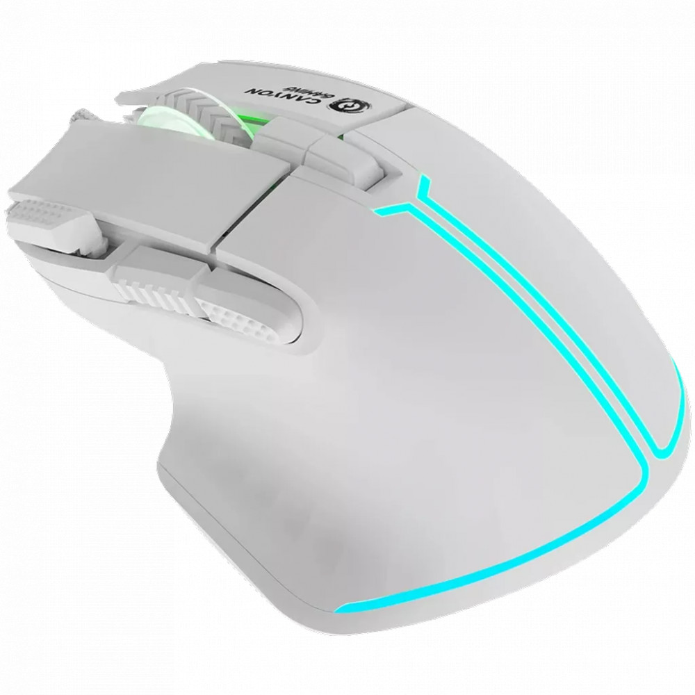 Мышь Canyon Fortnax GM-636 RGB 9buttons Wired White CND-SGM636W Игровые, Проводная - миниатюра 2
