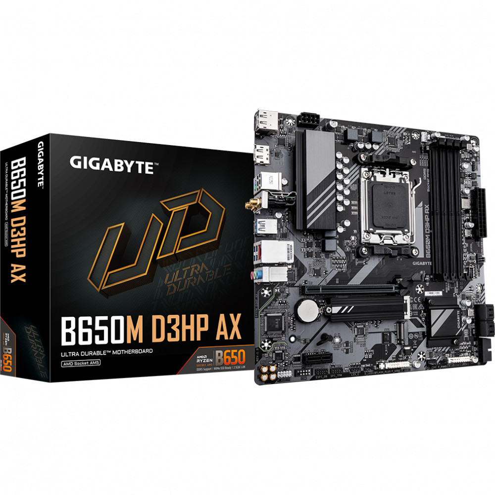Материнская плата Gigabyte B650M D3HP AX B650M D3HP AX (REV1.0) Micro-ATX, AMD AM5 - миниатюра 5