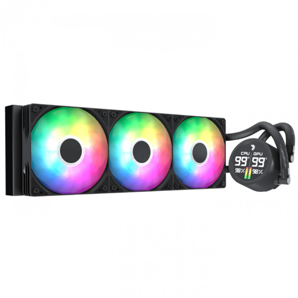 Система охлаждения Aerocool Abyss L360R Digi BK ACLA-AD36117.11 Для процессора — фото товара