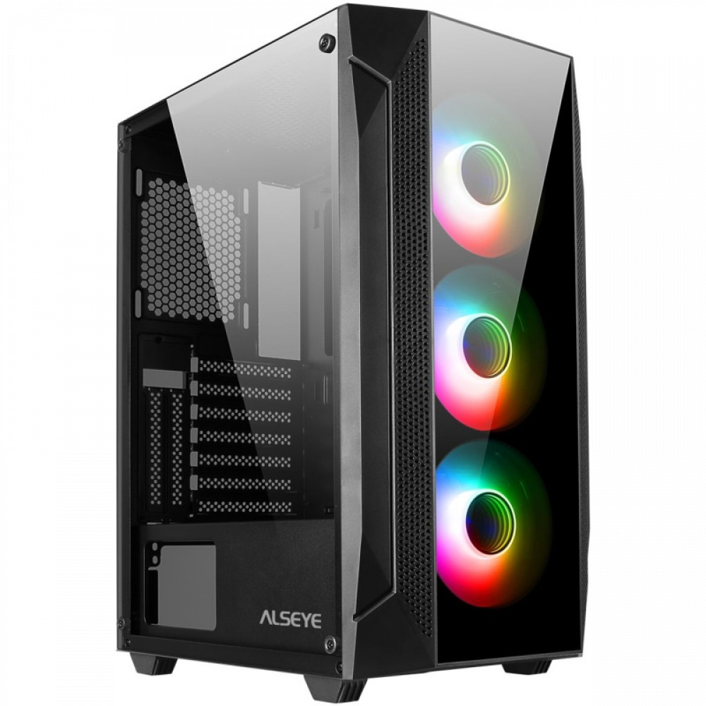 Корпус ALSEYE Phantom 1.0 Black AS.07.0001 Mid-Tower — фото товара