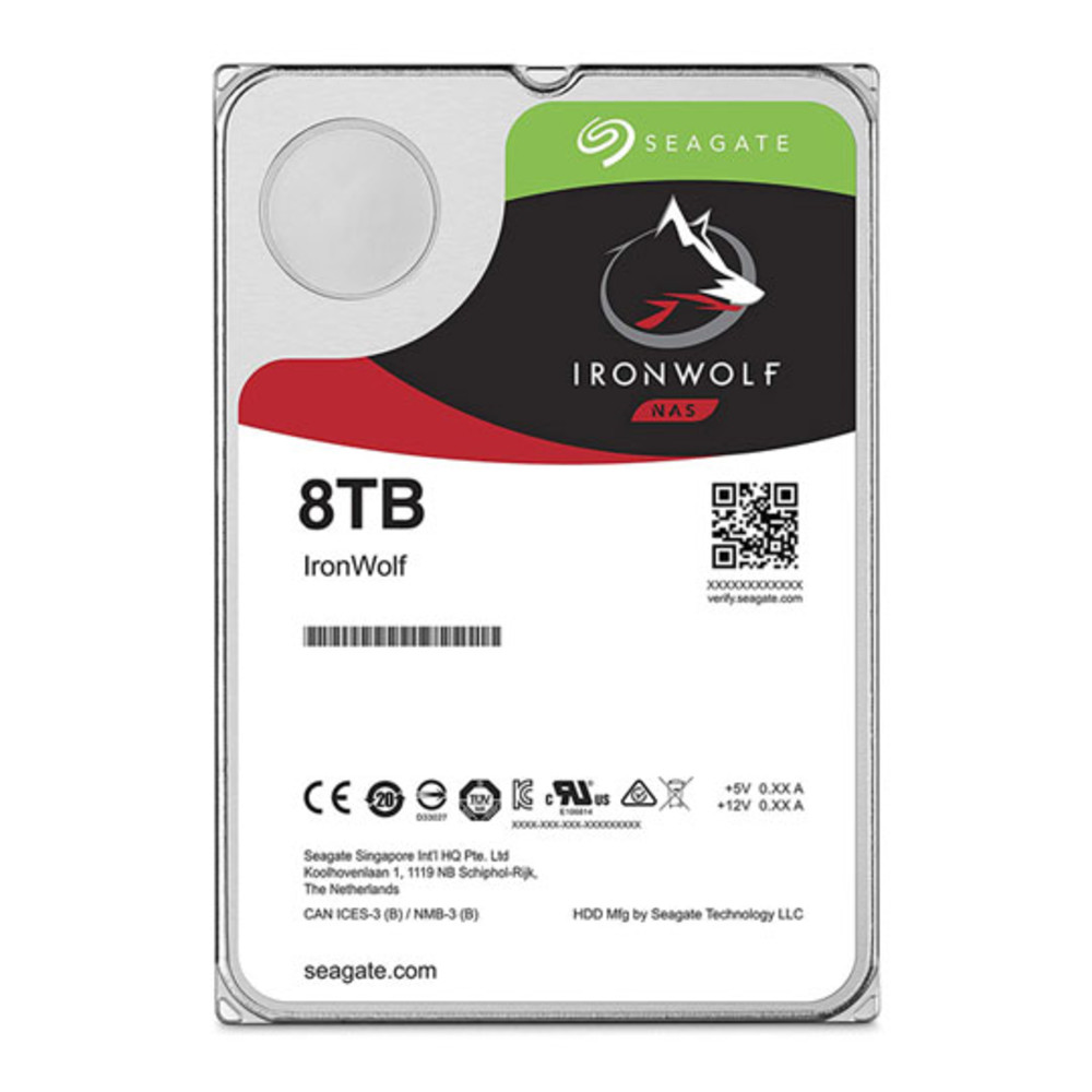 Жесткий диск Seagate IronWolf NAS ST8000VN004 HDD (классические), 8 ТБ, 3.5 дюйма, SATA — фото товара