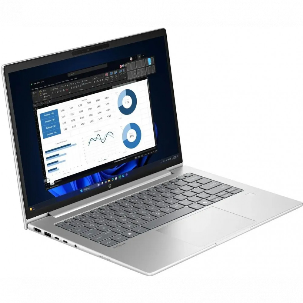 Ноутбук HP ProBook 4 G1i BX7Y0AT 14 ", WUXGA 1920x1200 (16:10), Intel, Core i5, 16 Гб, 512 ГБ, Intel Iris Xe Graphics, Windows 11 Pro — фото товара