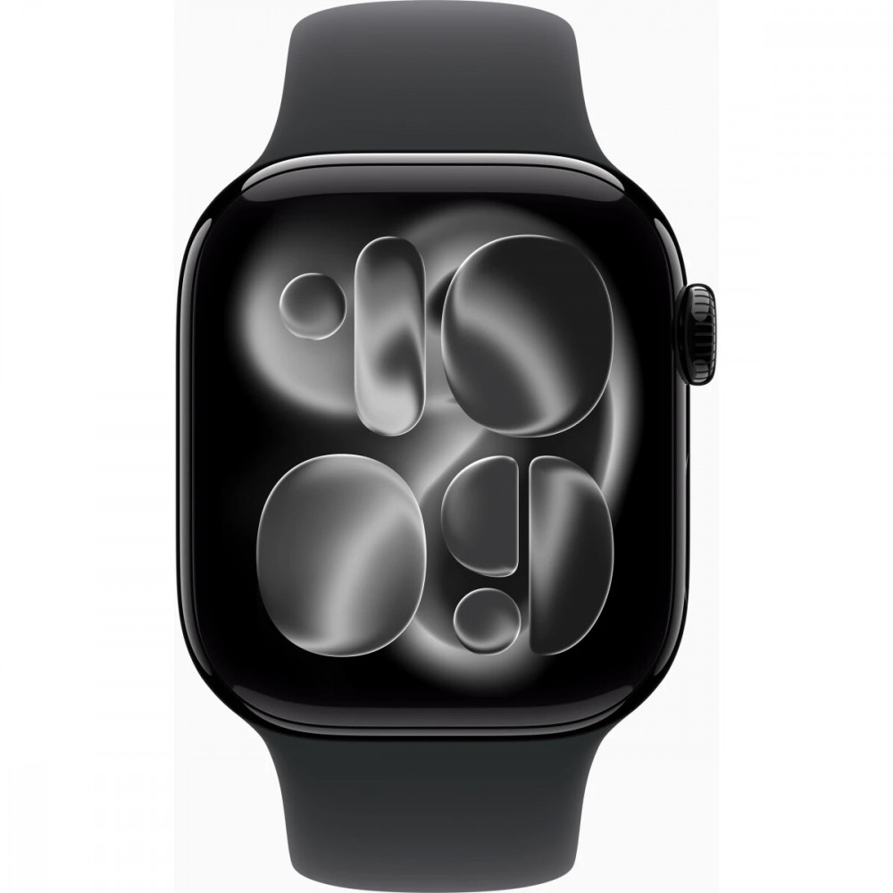 Apple Watch Series 11 42mm Jet Black Aluminium Case With Black Sport Band M/L MEQU4X/A Смарт-часы - миниатюра 2