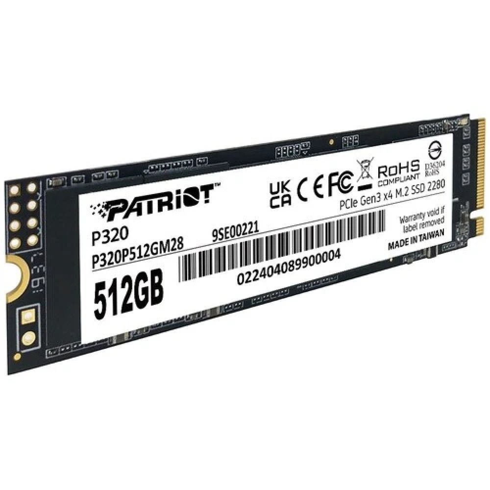 Жесткий диск Patriot P320 P320P512GM28 SSD (твердотельные), 512 ГБ, M.2, PCIe - миниатюра 2