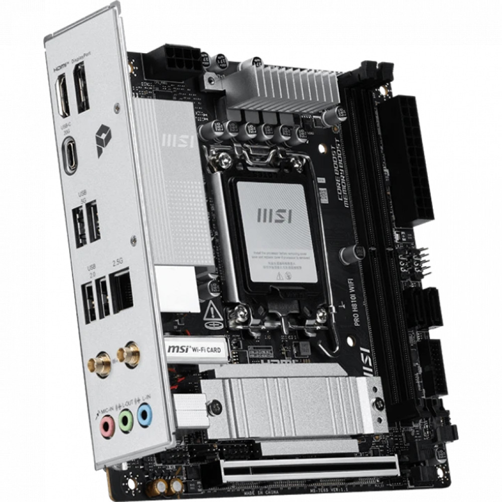 Материнская плата MSI PRO H810I WIFI Mini-ITX, LGA 1851 - миниатюра 3