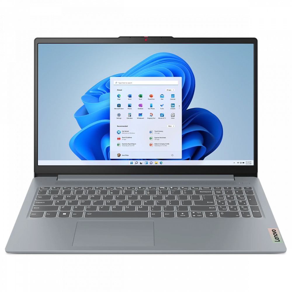 Ноутбук Lenovo IdeaPad Slim 3 15AMN8 82XQ00EKPS 15.6 ", FHD 1920x1080 (16:9), AMD, Ryzen 5, 8 Гб, 512 ГБ, AMD Radeon 610M - миниатюра 2