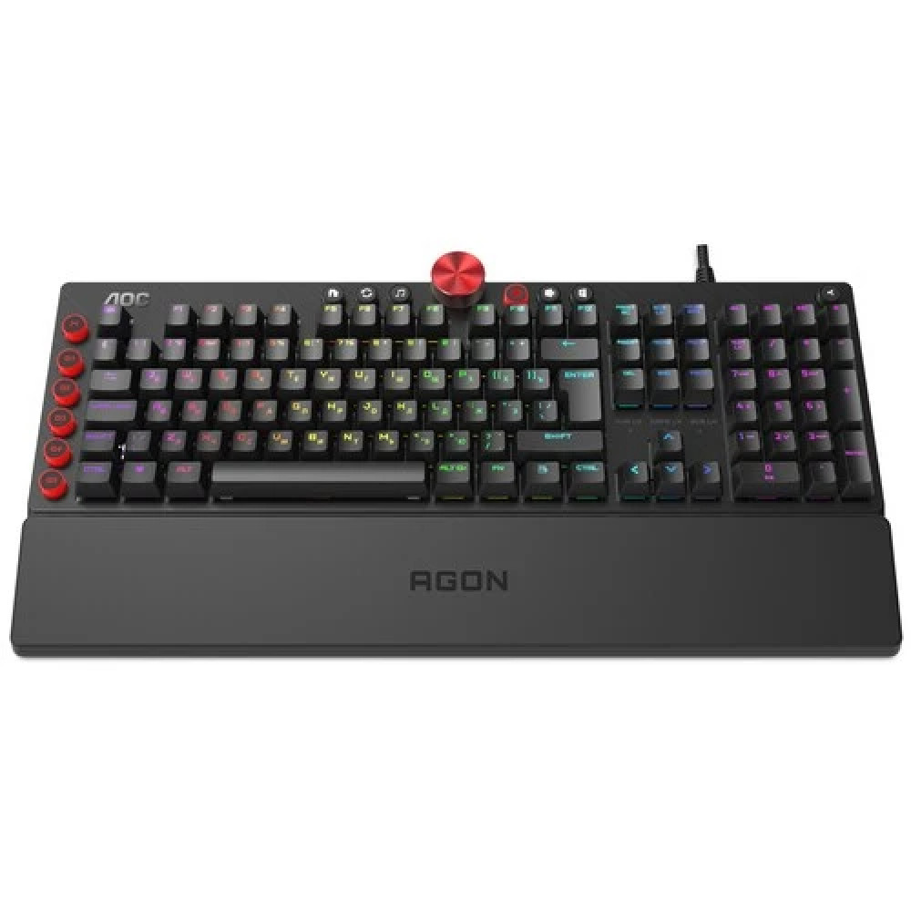 Клавиатура AOC AGK700 AGK700DR2R Проводная, USB - миниатюра 2