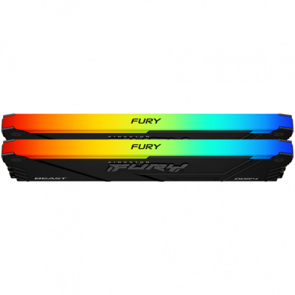 ОЗУ Kingston Fury Beast RGB KF432C16BB2AK2/16 DIMM, DDR4, 16 Гб (2 х 8 Гб), 3200 МГц - миниатюра 3