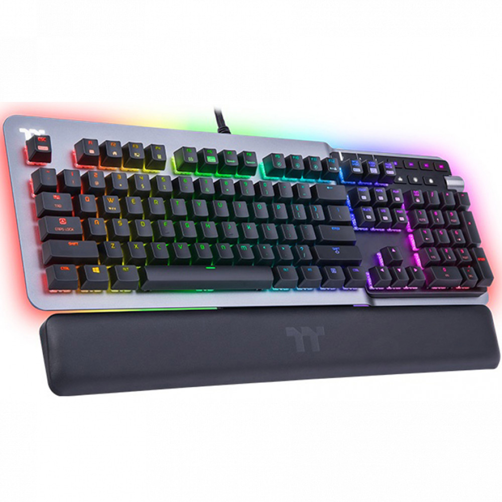 Клавиатура Thermaltake Argent K5 Cherry MX (Silver Switch) GKB-KB5-SSSRUS-01 Проводная, USB — фото товара