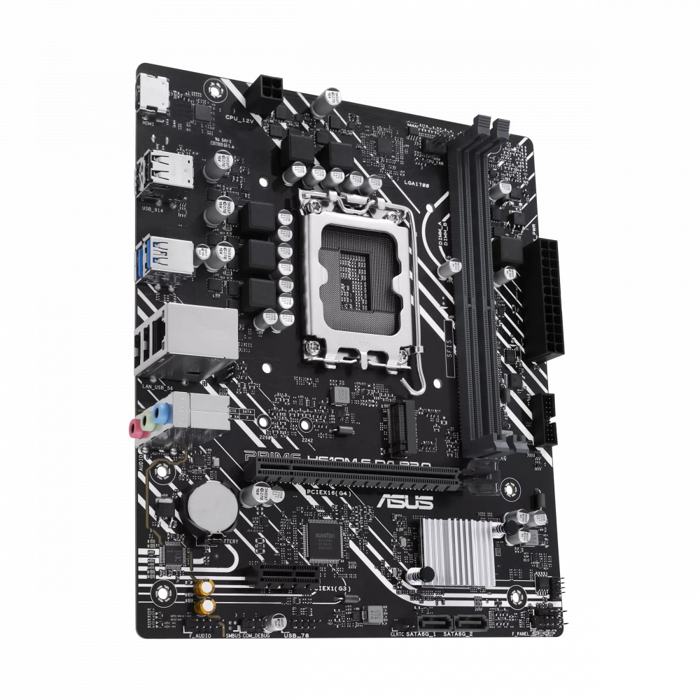 Материнская плата Asus PRIME H610M-F D4 R2.0 Micro-ATX, LGA 1700 — фото товара