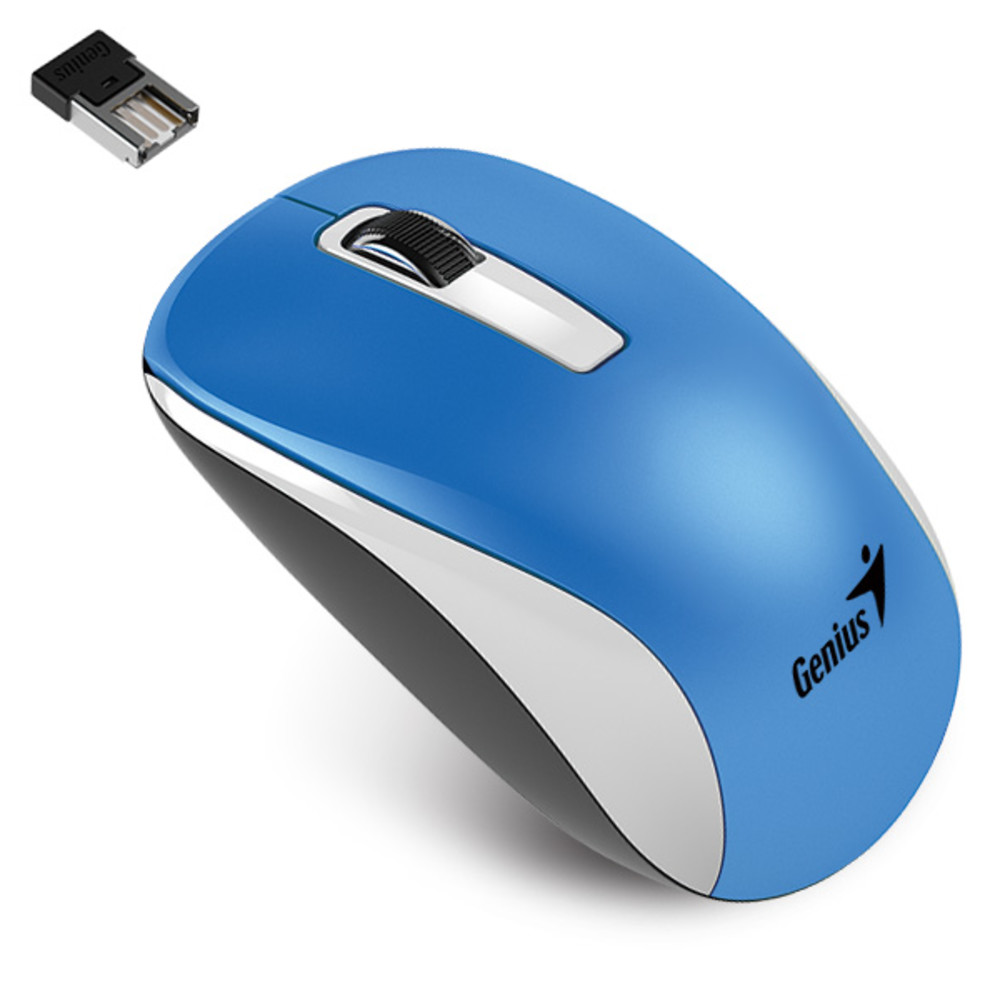 Мышь Genius NX-7010 White/Blue 31030114110 Бюджетные, Беспроводная — фото товара