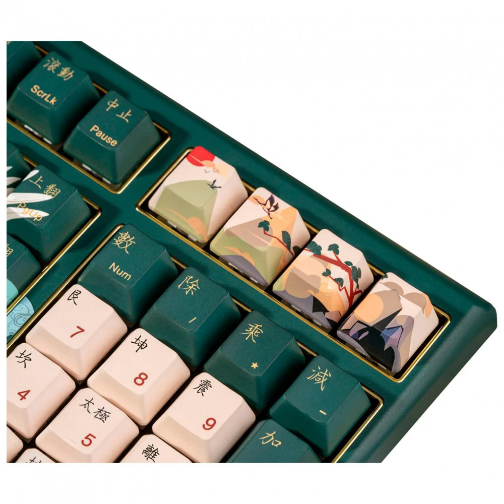 Клавиатура Varmilo Crane, VBM108, Wired, Multimedia, Gaming, Varmilo EC V2 Sakura, Green, USB 390220 Проводная, USB - миниатюра 3