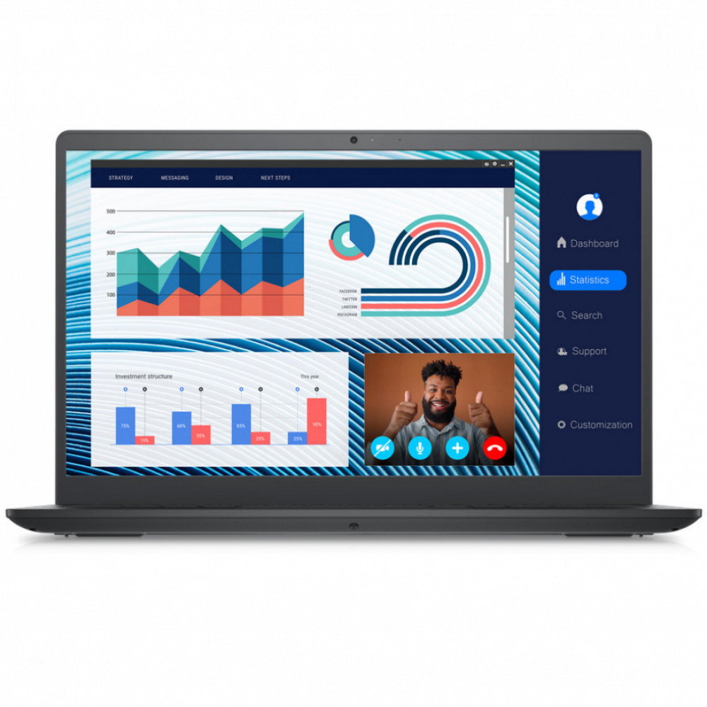 Ноутбук Dell Vostro 3420 210-BDZW-3 14 ", HD 1366x768 (16:9), Intel, Core i3, 8 Гб, 256 ГБ, Intel UHD Graphics, Windows 11 Pro - миниатюра 4