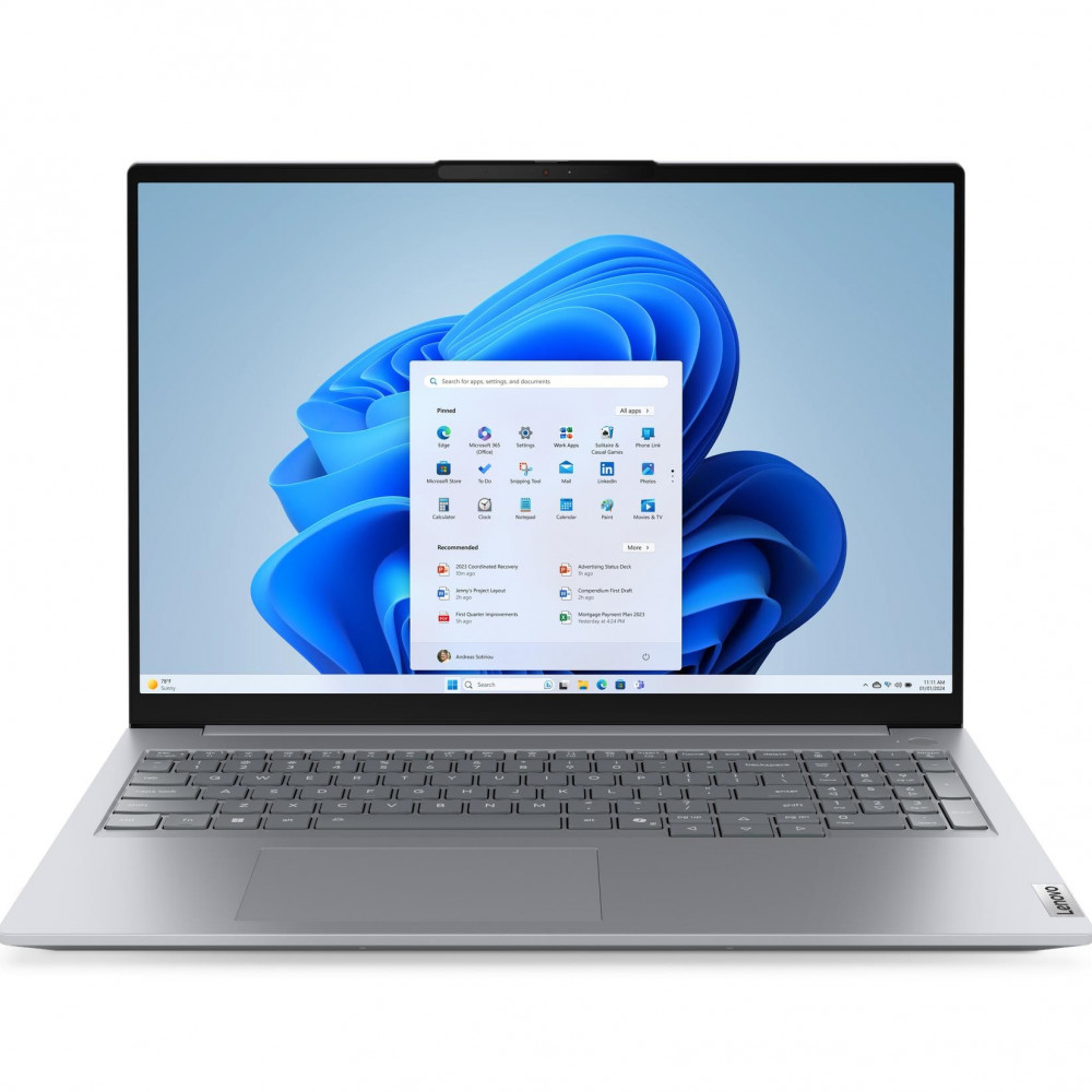 Ноутбук Lenovo ThinkBook 16 G8 21SK00EAFW 16 ", WUXGA 1920x1200 (16:10), Intel, Core Ultra 5, 16 Гб, 512 ГБ, Intel Arc 130T, Windows 11 Pro - миниатюра 2