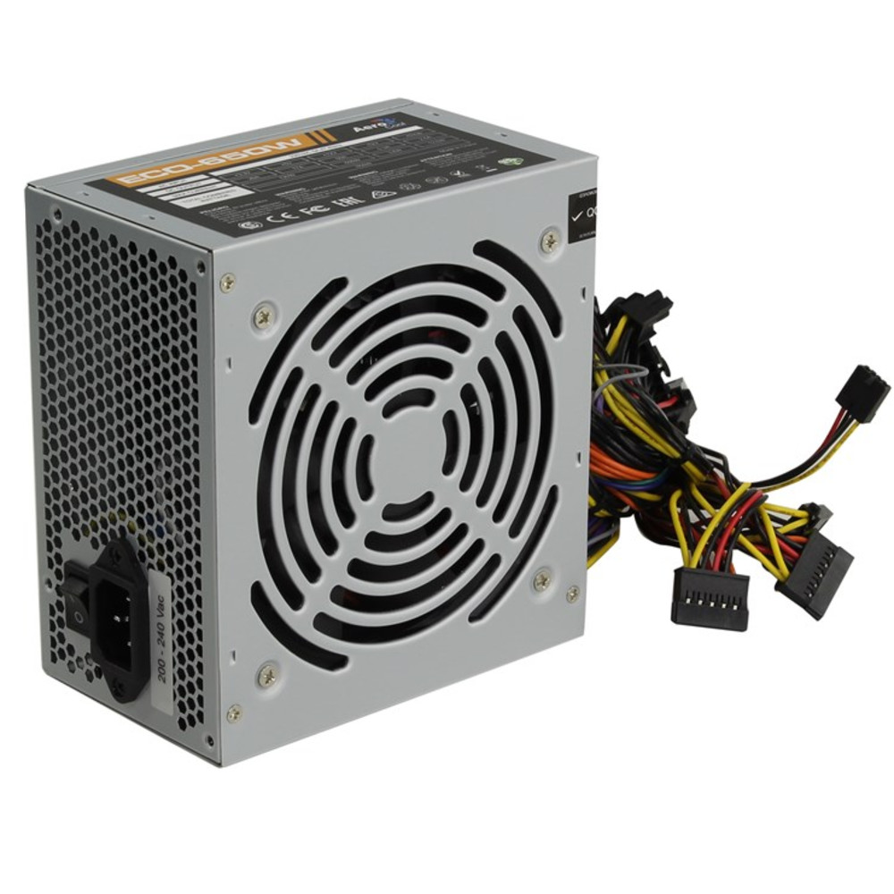 Блок питания Aerocool 650W Retail ECO-650W ATX v2.3 Haswell 4710700957912 650 Вт — фото товара