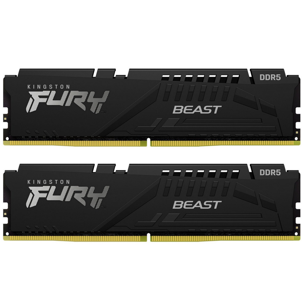 ОЗУ Kingston FURY Beast Black KF560C30BBEK2-32 DIMM, DDR5, 32 Гб (2 х 16 Гб), 6000 МГц — фото товара