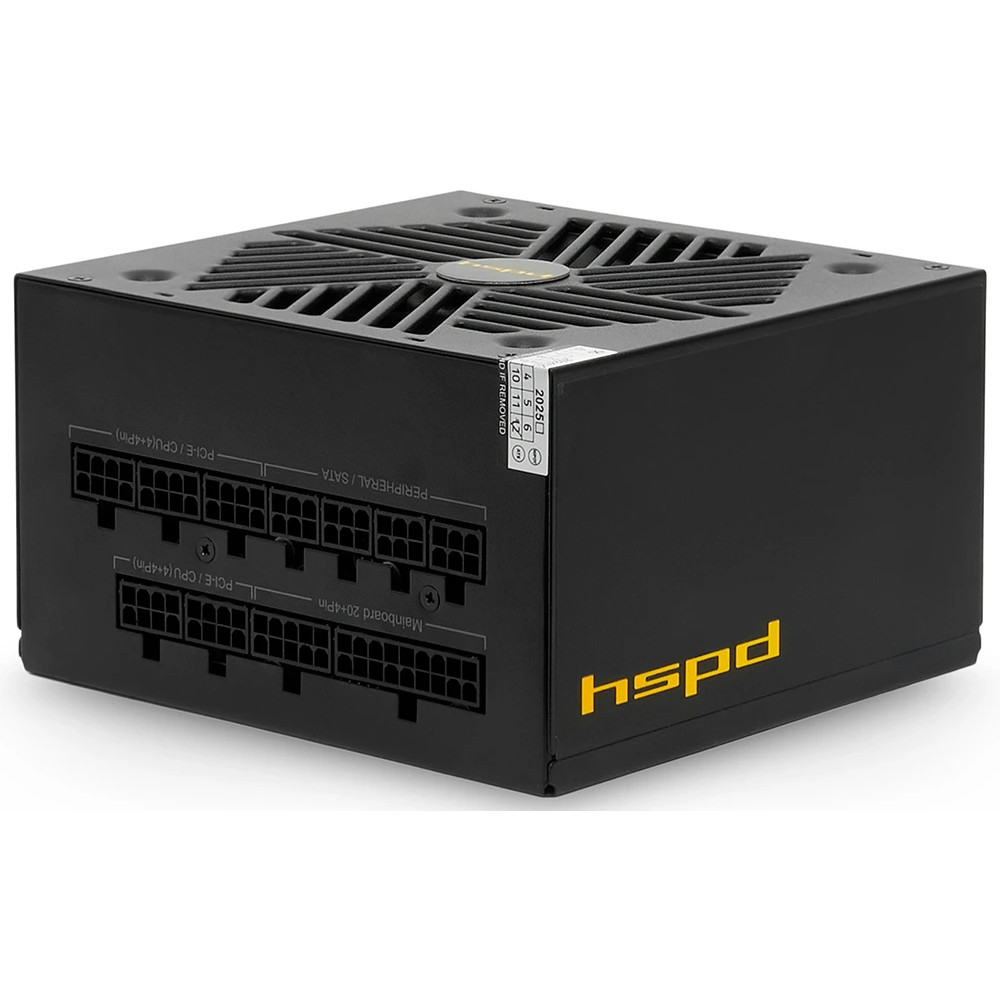 Блок питания HSPD HSK-750GF-BK 750 Вт, 80+ Gold - миниатюра 2
