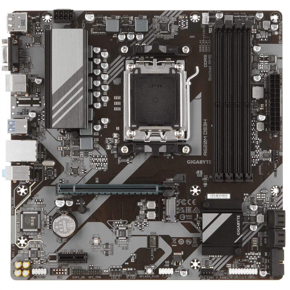 Материнская плата Gigabyte A620M DS3H 2.0 Micro-ATX, AMD AM5 — фото товара