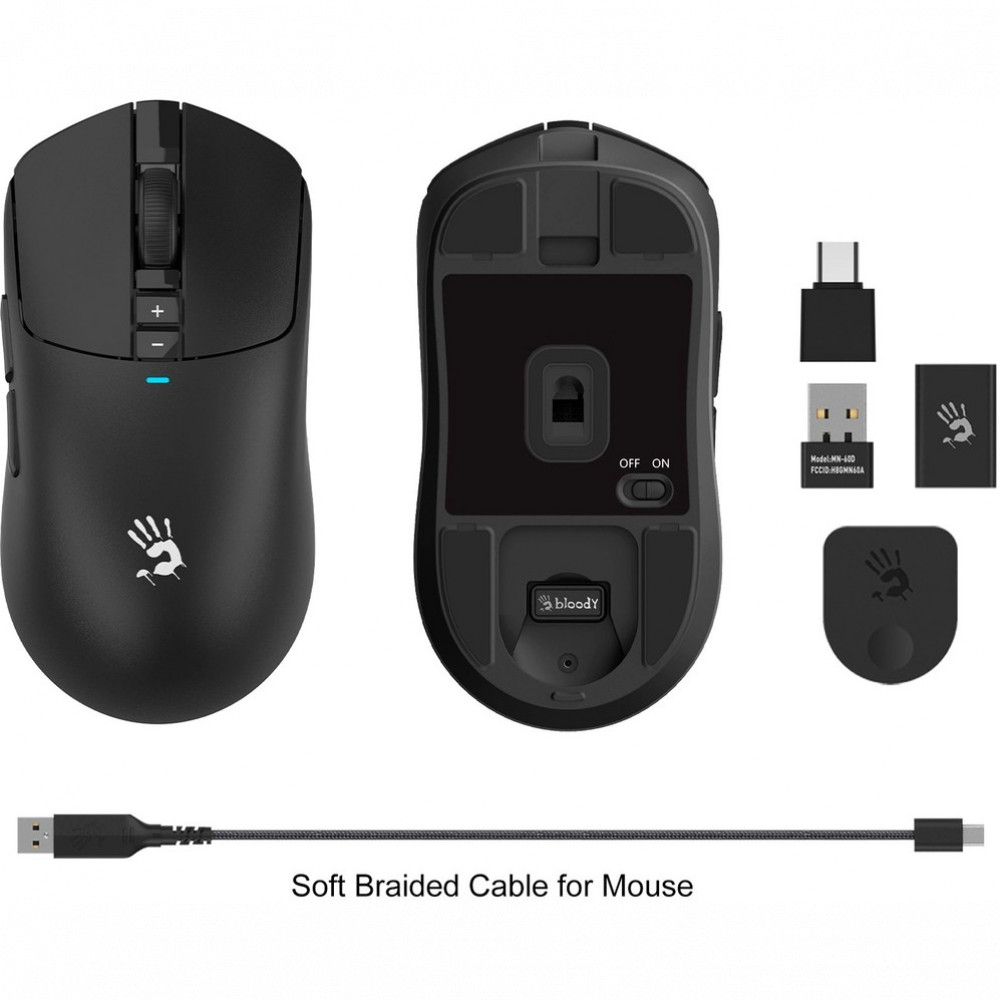 Мышь A4Tech Bloody R72 Ultra Черный R72 ULTRA Игровые, Беспроводная - миниатюра 5
