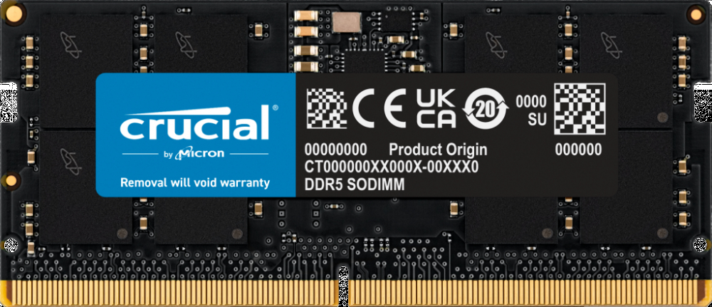 ОЗУ Crucial CT16G56C46S5 DIMM, DDR5, 16 Гб, 5600 МГц — фото товара