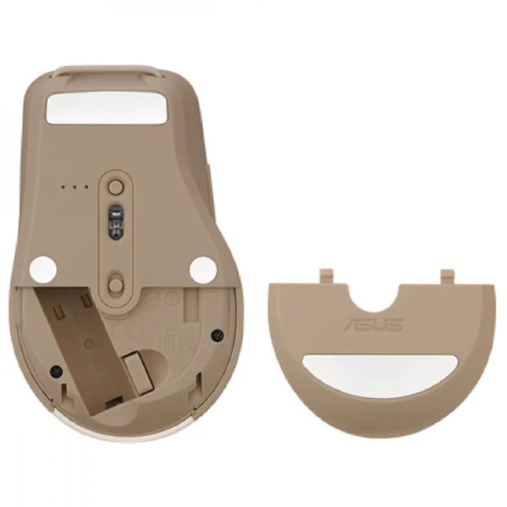 Мышь Asus SmartO Mouse MD200 Silent Plus Beige 90XB0790-BMU0A0 Бюджетные, Беспроводная - миниатюра 3