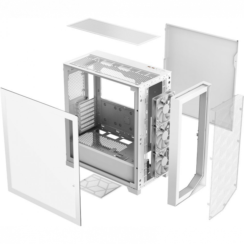 Корпус PCcooler C3D510 ARGB WHITE C3 D510 ARGB WH Mid-Tower - миниатюра 4