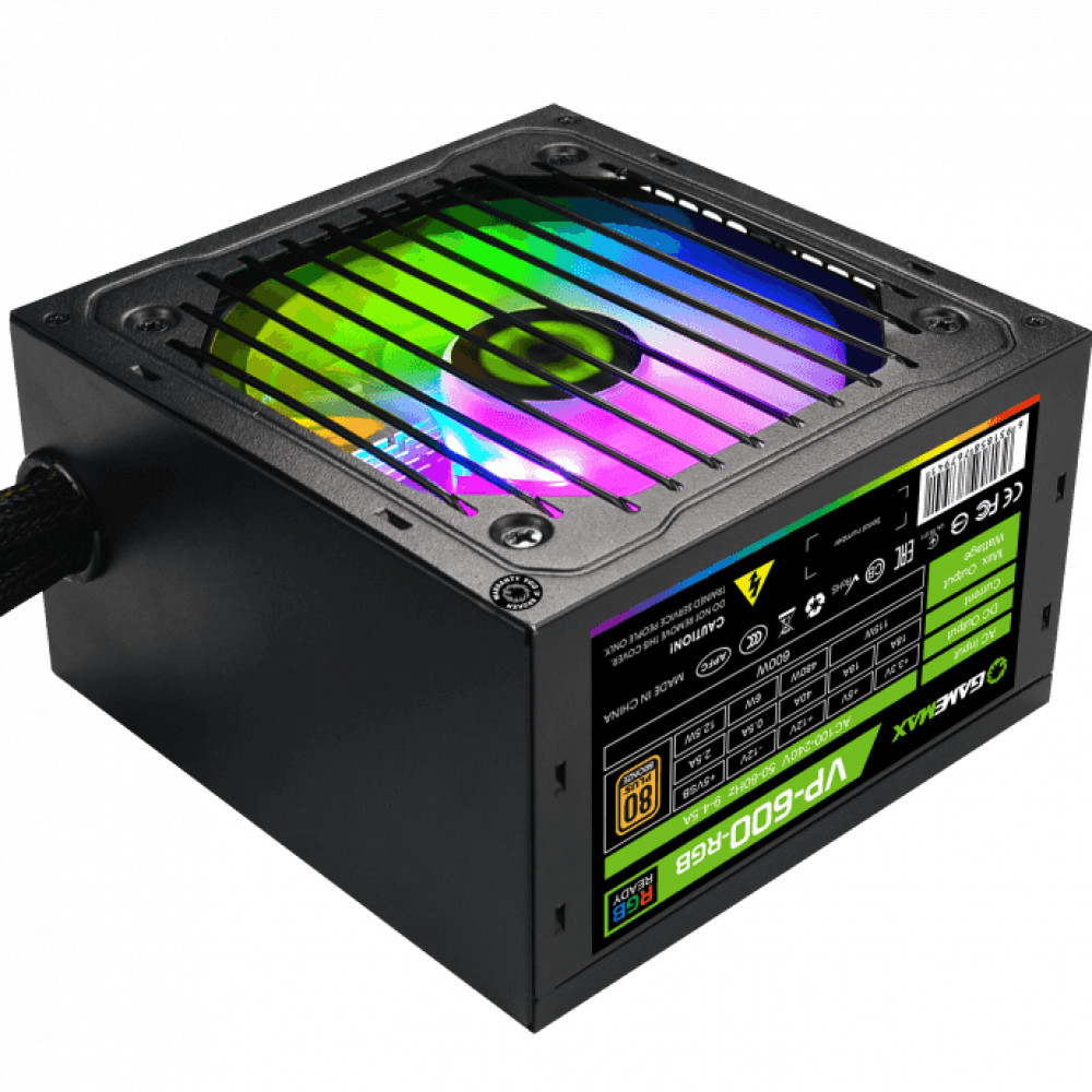 Блок питания GameMax VP-600-RGB 600 Вт — фото товара