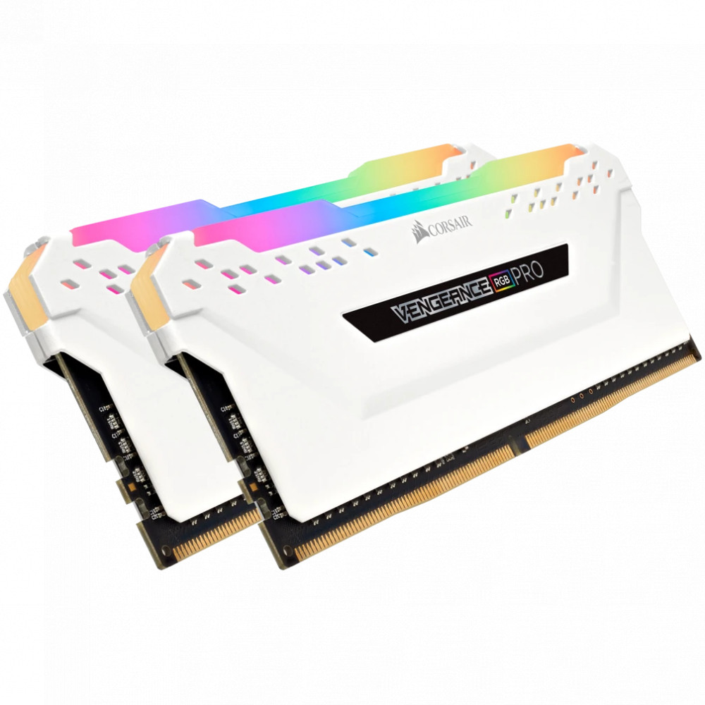 ОЗУ Corsair Vengeance RGB PRO CMW32GX4M2E3200C16W DIMM, DDR4, 32 Гб (2 х 16 Гб), 3200 МГц - миниатюра 2