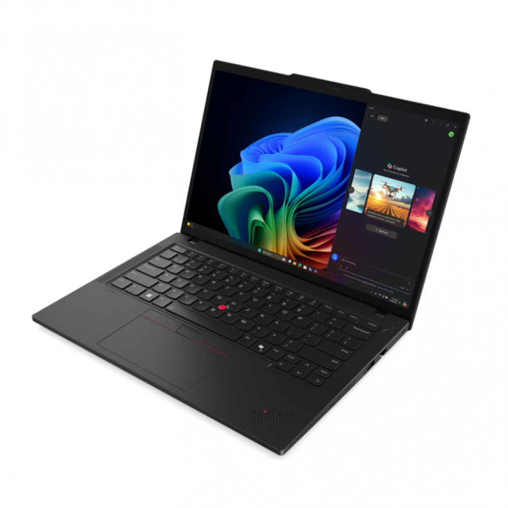 Ноутбук Lenovo ThinkPad T14 Gen 6 21QG00CKFW 14 ", WUXGA 1920x1200 (16:10), AMD, Ryzen AI 5 Pro, 16 Гб, 512 ГБ, Radeon 840M Graphics - миниатюра 2