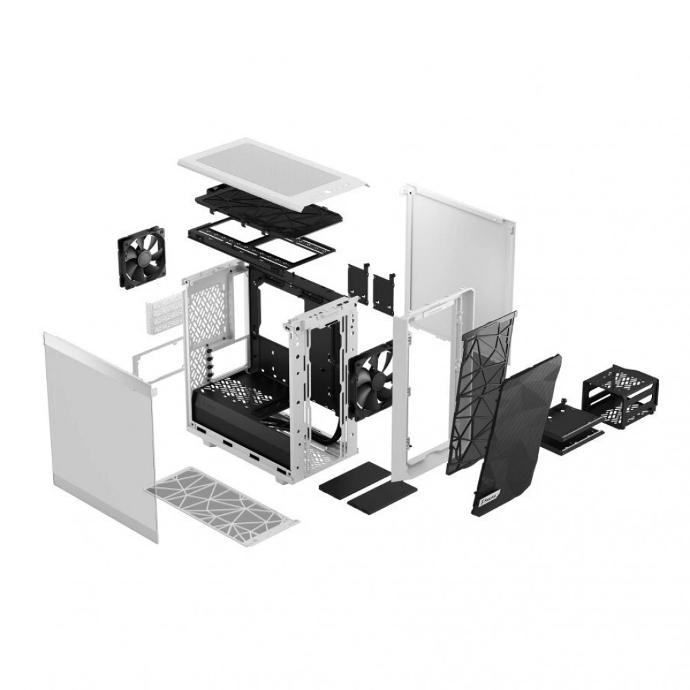 Корпус FRACTAL DESIGN Meshify 2 Mini White TG Clear Tint FD-C-MES2M-02 Mini-Tower - миниатюра 5