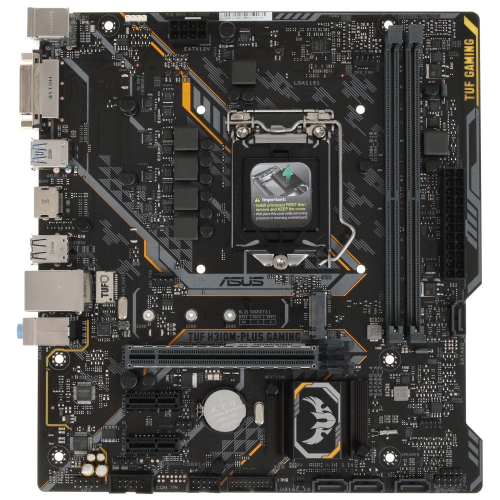 Материнская плата Asus TUF H310M-PLUS GAMING Micro-ATX, LGA 1151 - миниатюра 2