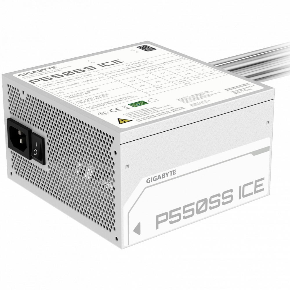 Блок питания Gigabyte P550SS ICE 28200-P55SW-1EUR 550 Вт, 80+ Silver - миниатюра 2