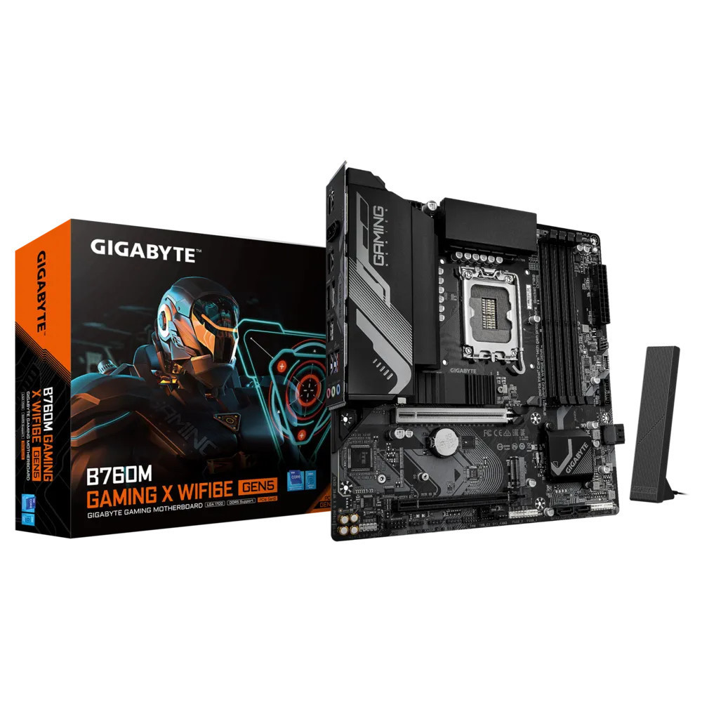 Материнская плата Gigabyte B760 GAMING X WIFI6E GEN5 (REV1.0) Micro-ATX, LGA 1700 - миниатюра 4