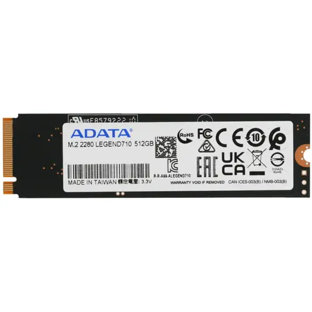 Жесткий диск ADATA LEGEND 710 [ALEG-710-512GCS] SSD (твердотельные), 512 ГБ, M.2, PCIe — фото товара