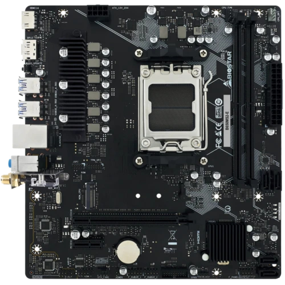 Материнская плата BIOSTAR B650MS2-E Micro-ATX, AMD AM5 — фото товара