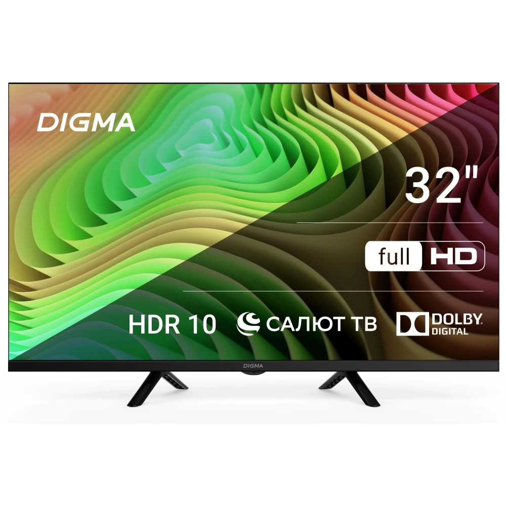 Телевизор Digma 32" DM-LED32SBB36 32 ", Smart TV, Черный — фото товара