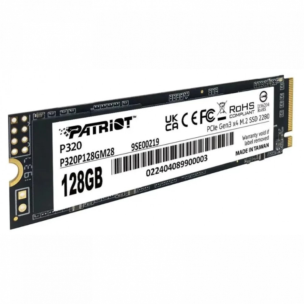 Жесткий диск Patriot 128GB P320 P320P128GM28 SSD (твердотельные), 120 ГБ, M.2, PCIe - миниатюра 4