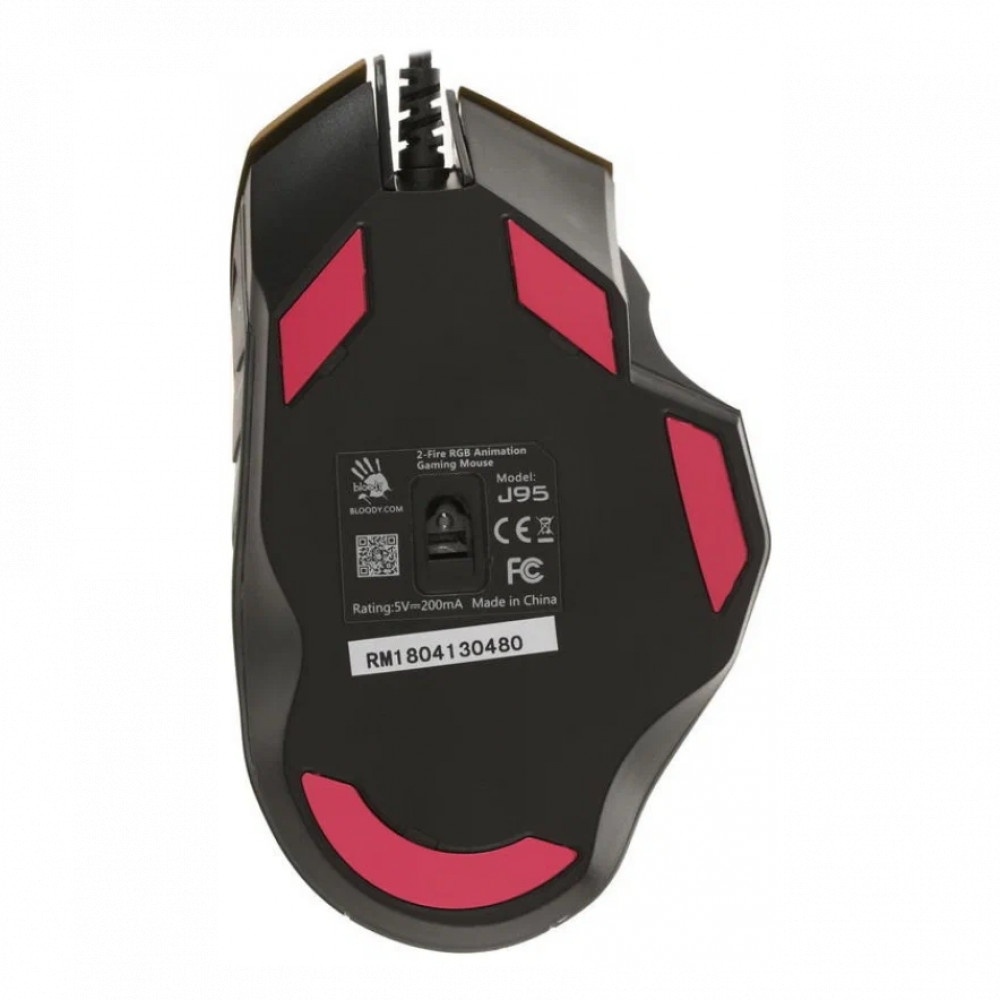 Мышь A4Tech J95S GREY Игровые, Проводная - миниатюра 3