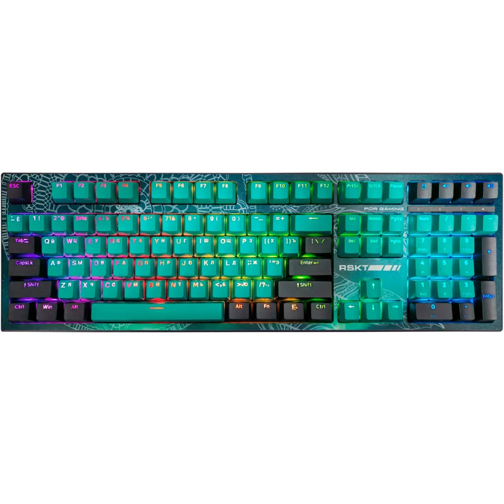 Клавиатура Raskat KM002 UV Green KM002-UV-GREEN Проводная, USB — фото товара