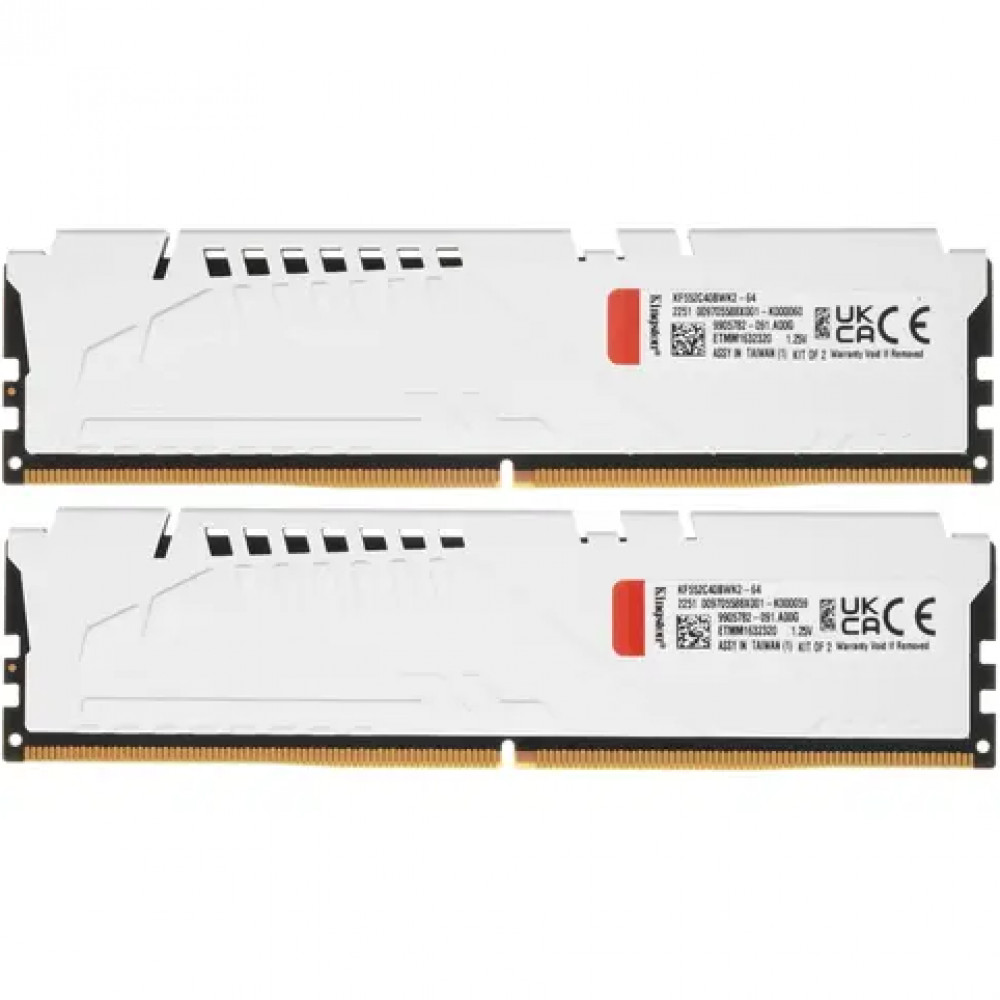 ОЗУ Kingston Fury Beast KF552C40BWK2-64 DIMM, DDR5, 64 Гб (2 х 32 Гб), 5200 МГц - миниатюра 2