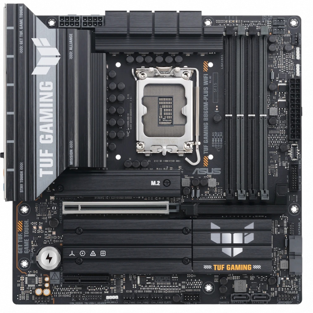 Материнская плата Asus TUF GAMING B860M-PLUS WIFI 90MB1JV0-M0EAY0 Micro-ATX, LGA 1851 — фото товара