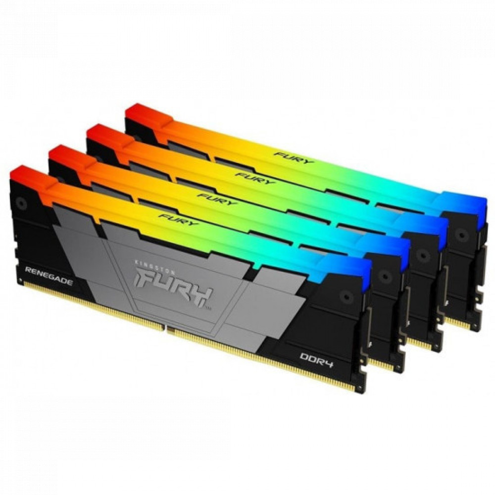 ОЗУ Kingston FURY Renegade RGB KF436C16RB2AK4/32 DIMM, DDR4, 32 Гб (4 х 8 Гб), 3600 МГц — фото товара