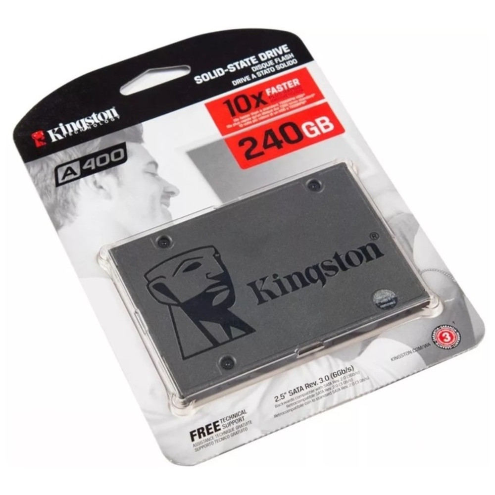 Жесткий диск Kingston A400 Client SA400S37/240G SSD (твердотельные), 240 ГБ, 2.5 дюйма, SATA - миниатюра 4