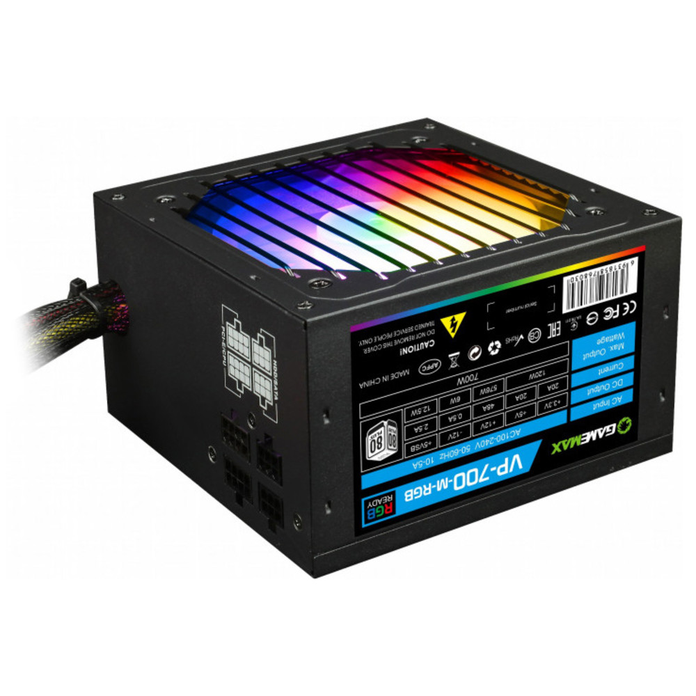 Блок питания GameMax 700W VP-700-M-RGB v2 700 Вт — фото товара