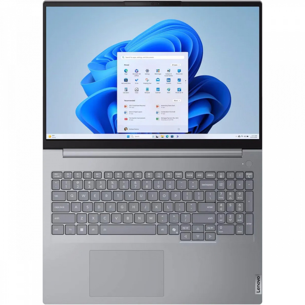 Ноутбук Lenovo ThinkBook 16 G8 IAL 21SK00QGFW 16 ", WUXGA 1920x1200 (16:10), Intel, Core Ultra 5, 8 Гб, 512 ГБ, Intel Arc Graphics - миниатюра 2