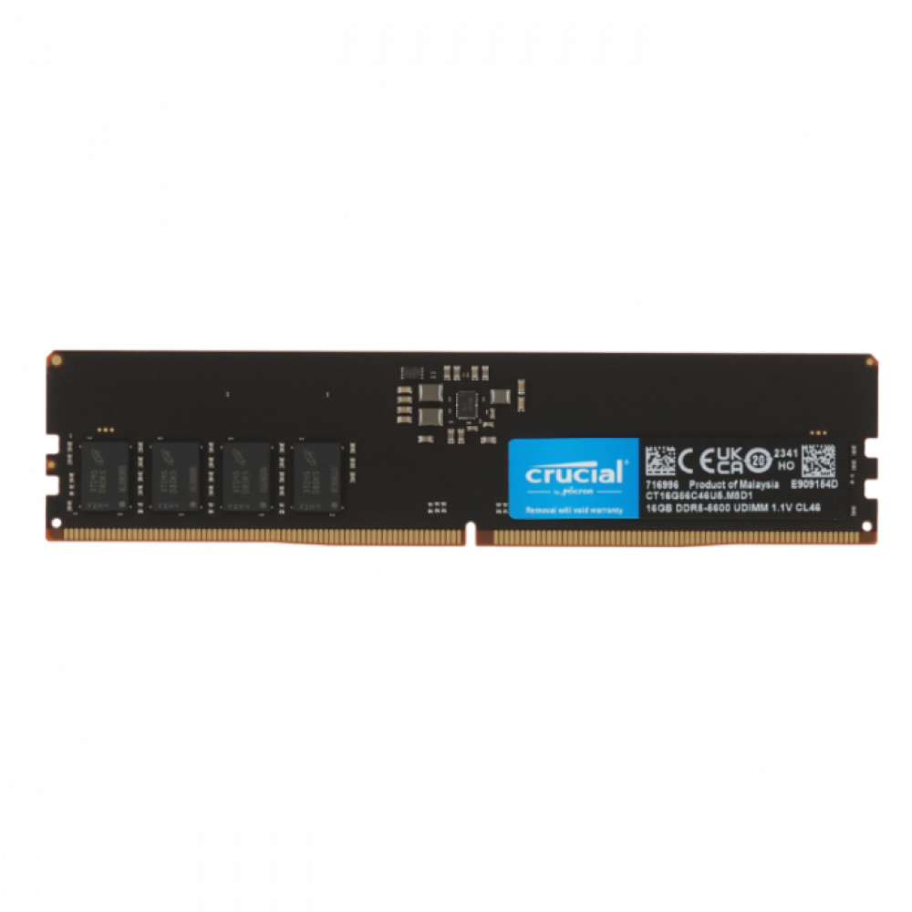 ОЗУ Crucial CP16G56C46U5 DIMM, DDR5, 16 Гб, 5600 МГц — фото товара